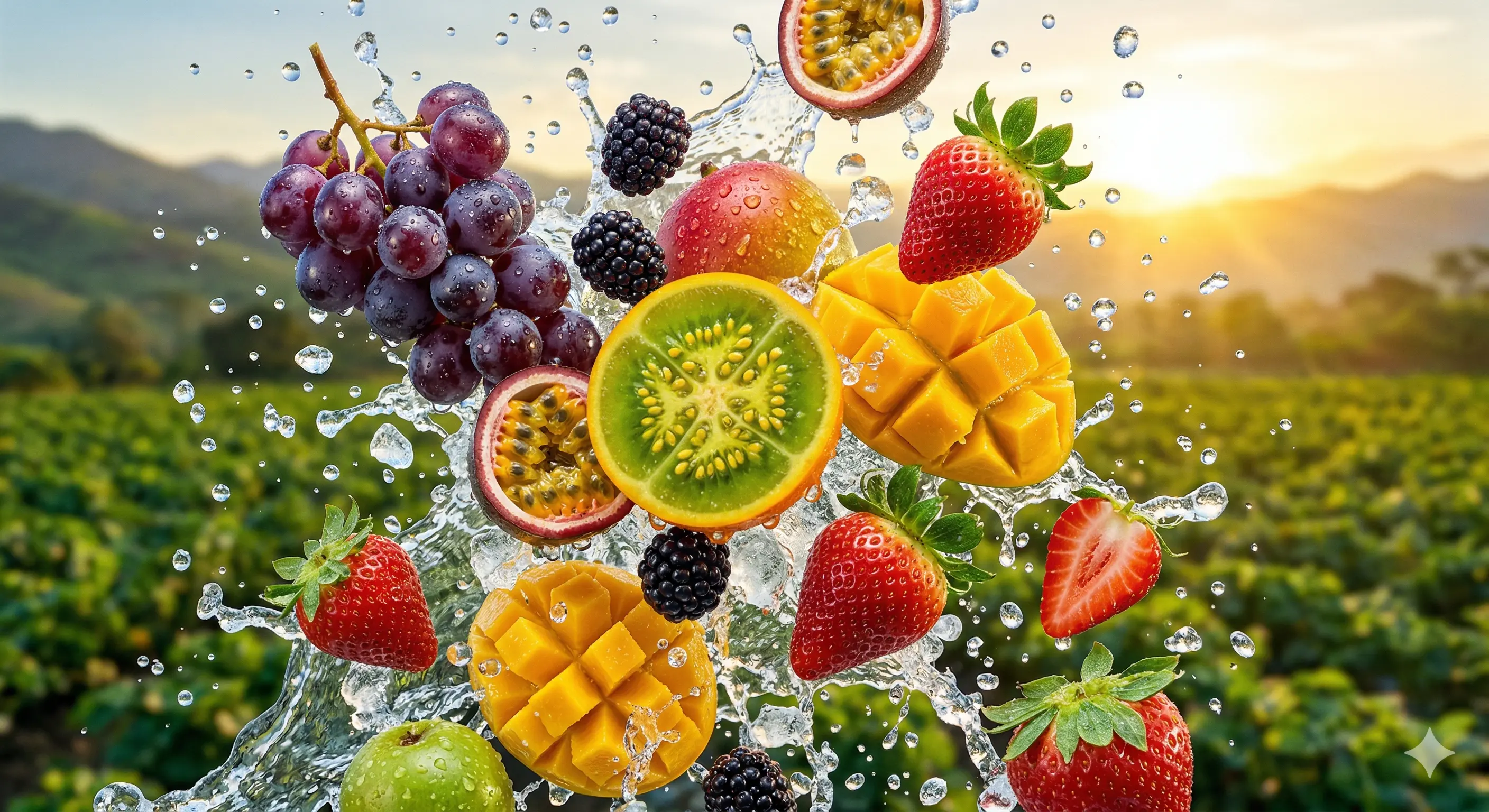Fondo Frutas Vibrantes